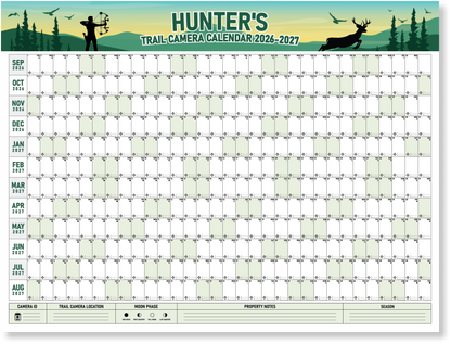 Hunter’s Trail Camera Calendar 2026–2027